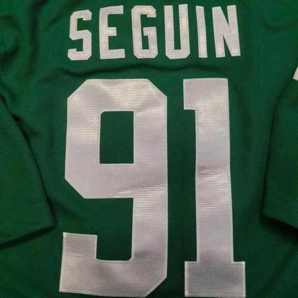 Official Dallas Stars Youth Size L/XL Tyler Seguin NHL Victory Green Home Jersey - Picture 6 of 9